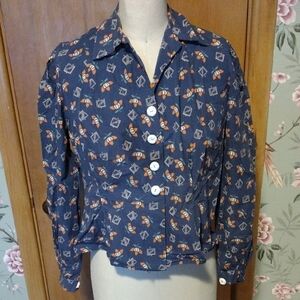 1940s Reproduction Cotton Blouse